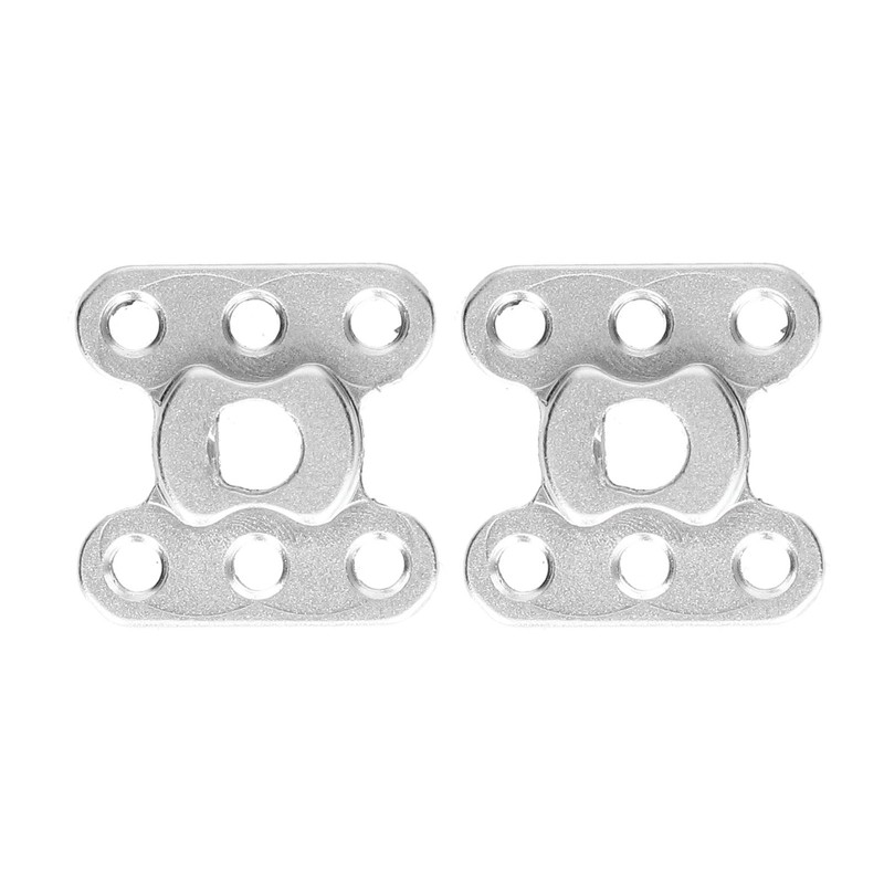2Pcs Flange Shaft Coupling Aluminium Alloy 6mm D Hole Light