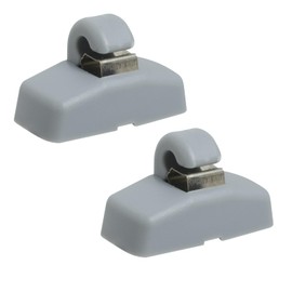Pack of 2 car sun visor, sun visor hook clip, compatible with VW Caddy Golf Mk4 Sharan Passat Polo Amarok Transporter T5 Touran Seat Ibiza Leon Skoda Fabia Octavia Superb 3B0857561B