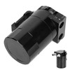 Universal Oil Catch Can Kit 300ML Reservoir Tank Engine Black