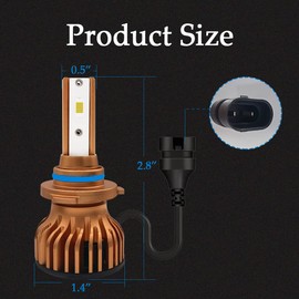 Mearo 2PCS H11 LED Headlight Bulb, LED Headlights, 6000K Super Bright Waterproof Headlight Bulb, Plug-N-Play Installation for Halogen Replacement, Universal LED Bulb Car Accessories for Most Car