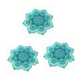 Zerodeko Pcs Bohemia Style Round Towel Mandala Tapestry Lotus Pattern Adult Beach Towel Hood for Travel