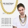 Men's, Women Gold Curb Chain Stainless Steel 26 Inches Solid