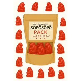 SÖPÖSÖPÖ Scandinavian Treat Pack – Cheeky Monkey Face Gummies – 150g Nordic Candy Bag – Juicy, Colorful & Playful Fruit Gummy Fun soposopo Pack