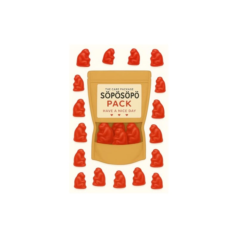 SÖPÖSÖPÖ Scandinavian Treat Pack – Cheeky Monkey Face Gummies –