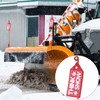 4 Pack Think Snow Flags with S-Hooks, Snow Plow Blade