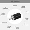 sourcing map 4 pieces rubber mounts M6 male/female vibration insulator