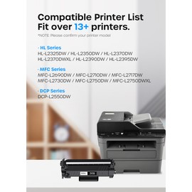 Timink TN760 Toner Cartridges 4 Pack Replacement for MFC-L2710DW, Black