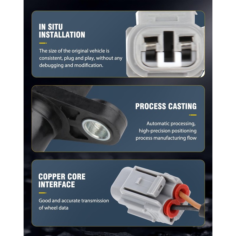 OCPTY Front Right ABS Wheel Speed Sensor Compatible for Toyota