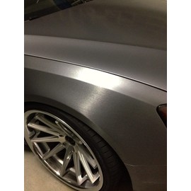 VViViD® XPO Dark Grey Brushed Metallic Car Wrap Vinyl Roll (1ft x 5ft)