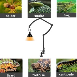 YEZILUU Reptile Heat lamp Holder Reptile lamp Holder Holding lamp Holder Heated lamp Holder Portable lamp Holder Camping lamp Accessories