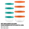 Pyrex Simply Store (8-Pack) Small Glass Food Storage Containers Set,