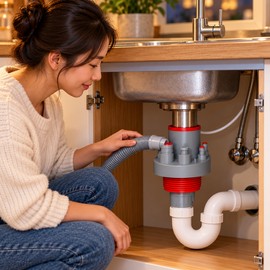 5-in-1 Kitchen Drain Connector for Sink Appliances – Multi-Port Odor-Blocking Drain Adapter Available in 3 Styles
