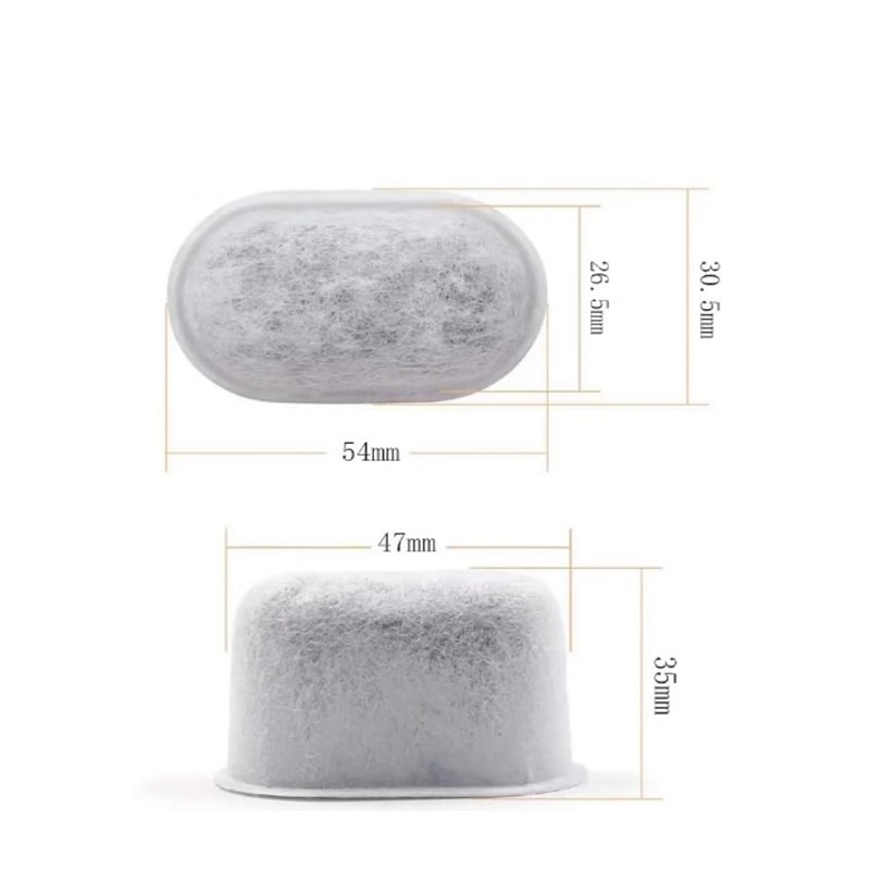 Generic 8 Replacement Water Filters (Activated Carbon) for Breville Barista