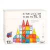 Generic 100 Piece Set 100pcs Magnet Building Tiles Clear Magnetic