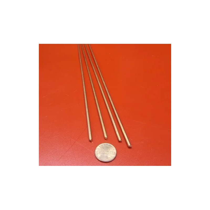 Basic 110 Copper Rod 1/8" Dia. x 24" Inch Length,