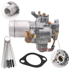 KIPA Carburetor fit for Jeep Willys 134 CI L-Head Engine Replace 1941-1945 MB 1941-45 GPW 1945-49 CJ2A 48-53 CJ3A 50-52 M38 1 Barrel # 17701.01 923806 With Gasket Durable