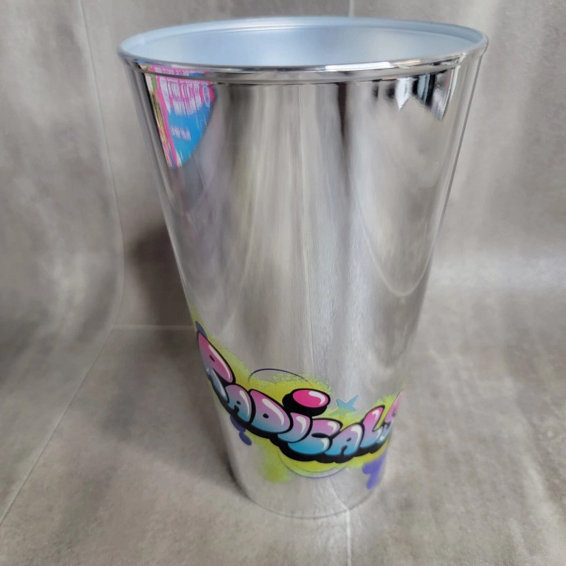 7-11 Limited Edition 7-11 Chrome Silver & Gold Plastic Slurpee