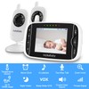 HelloBaby Baby Monitor with 2 Cameras, Baby Monitor No WiFi,