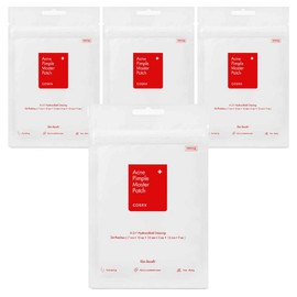 COSRX Acne Pimple Master Patch 24p Set, 24 Pieces, 4 Pieces / 코스알엑스 아크네 핌플 마스터 패치 24p 세트, 24개입, 4개