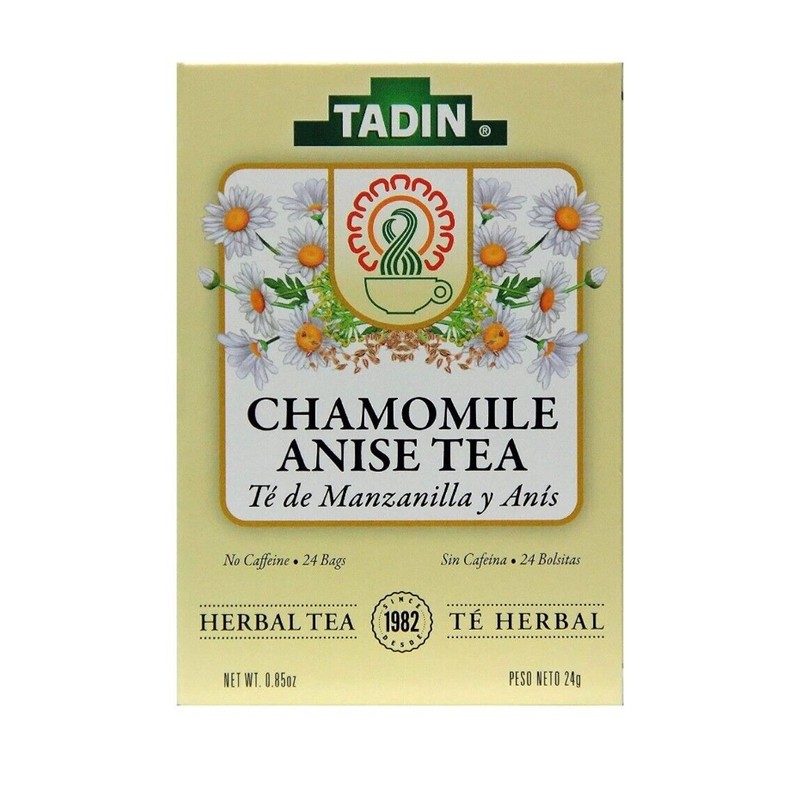 TADIN MANZANILLA Y ANIS 24 BAGS 0.85oz (Pack of 6)