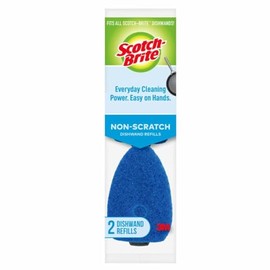 Scotch-Brite Non-Scratch Dishwand Refills - Dual Sided, Non-Scratch, Scrubbing - 2 Refills