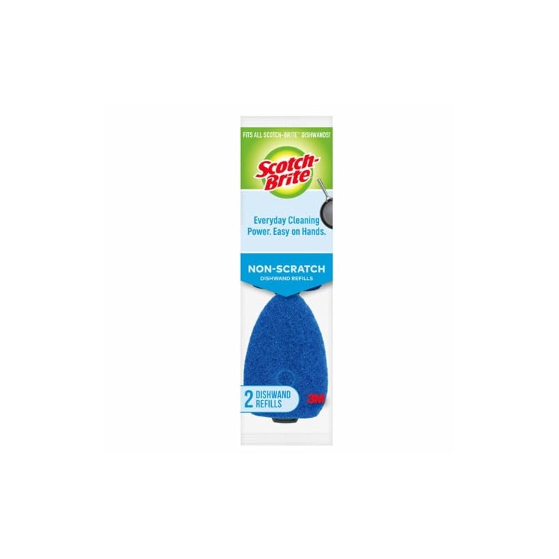 Scotch-Brite Non-Scratch Dishwand Refills - Dual Sided, Non-Scratch, Scrubbing -