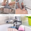 Cisila 2Pcs Sink Sponge Holder,Adjustable Silicone Sling Sponge Caddy with