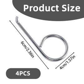 TENGEE Set of 4 wheel nut caps, puller, wheel bolt caps, tool puller hooks, wheel bolt caps, stainless steel cap, disassembly tool hooks, for wheel nut caps, removal tool cap puller