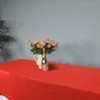 WedDecor Rectangle Christmas Tablecloth Red Table Cover Cloth for Xmas