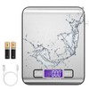 Digital Kitchen Scales, 10kg/22lb Electronic Cooking Scales, USB Stainless Steel