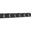 HIGH & MIGHTY 515757 Coat Rack 6 Hook Rail, Easy