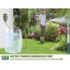 FLUENTPOWER Cordless Submersible Rain Barrel Water Pump Kit 18V Battery