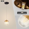 WOWEWA G9 Hanging Light Acrylic Pendant Light Modern Ball Chandelier