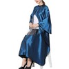 Comfortable Apron Salon Shoulder Hairdressing Cutting Cape With Window, Blue