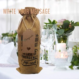Mother of the Bride Survival Kit Wine Bag, Gift for the Mother of the Bride, Cute Funny Wedding Shower Gift for Brides Mother