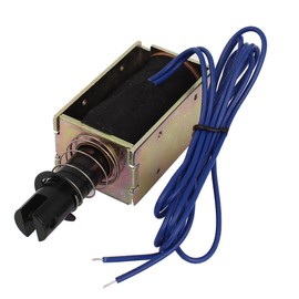 uxcell a14052300ux1091 Stroke Pull Type Open Frame Solenoid Electromagnet, DC 24V, 0.8 A, 70N Force, 20 mm