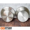Range Kleen 550 Stainless Steel Round Burner Kovers, Set of