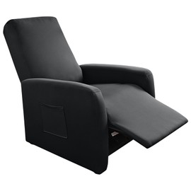 FUANGUI Recliner Chair Cover 4 Pieces, Small Recliner Cover for Recliner Chair, Stretch Lazy Boy Recliner Cover, Recliner Sofa Slipcover with Pockets, Furniture Protector for Living Room, Pets, Kids