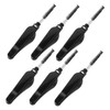 minkissy Multifunctional Eyebrow Lash Brush Set 6PCS Black Combs for