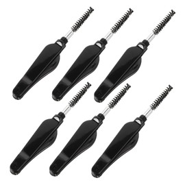 minkissy Multifunctional Eyebrow Lash Brush Set 6PCS Black Combs for Eyebrow Grooming Lash Styling