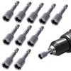 10pcs 1/4 Inch Hex Allen Key Drill Bit Set,8mm Magnetic