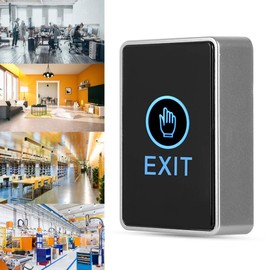 Touch Sensor Door Control, 12V Door Exit Button Switch Touch Sensor Pannel for Access Control Systems