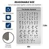 Braille Alphabet Board, English Alphabet, Numbers & Punctuation with Raised
