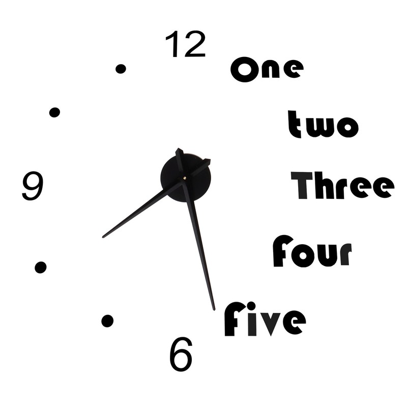Acrylic Wall Clock DIY Mirror Stickers Modern Wall Art Decal