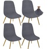 Granbest Jacquard Thickened Elastic Dining Chair Covers, Low Back Chair