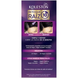 Koleston Tinte Retoque de Raíz Permanente 20 Negro, 70 ml - Paquete de 1