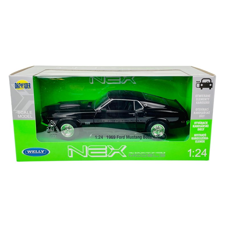 Welly Ford Mustang Boss 429 Coupe Black Type I 3rd