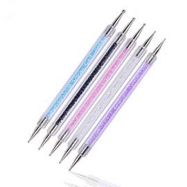 Kingsie Nail Art Pen Dotting Pen Set of 5 Rhinestone Dot Pen Nail Design Nail Polish Tool