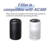Purivortex AC300 Air Purifier Replacement Filter, 3-in-1 True HEPA with