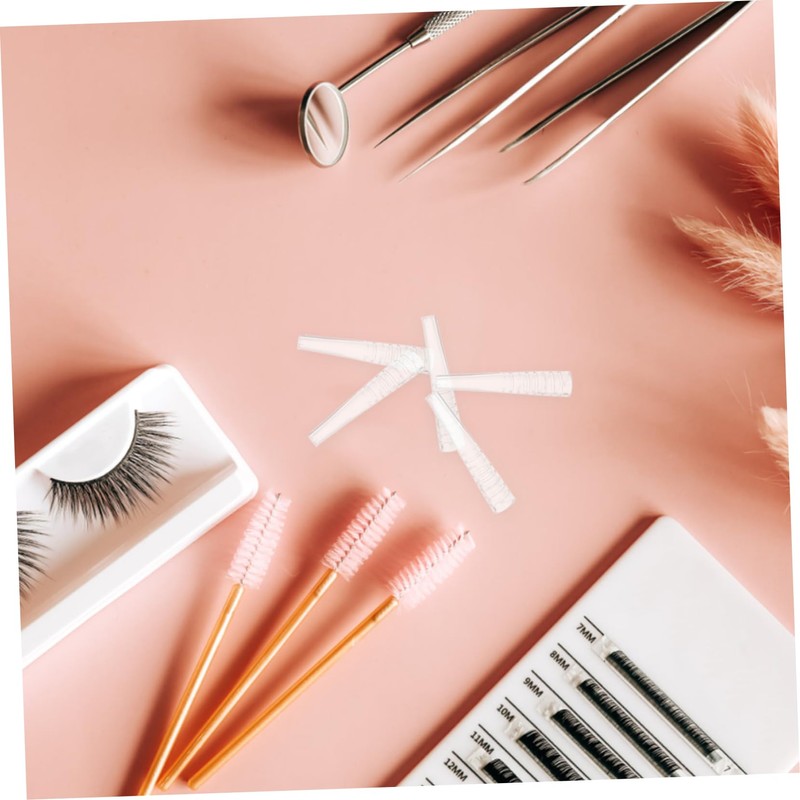IWOWHERO 50Pcs Eyelash Tweezers Protective Covers Lightweight Tweezers Tip Caps